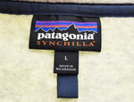 パタゴニア PATAGONIA SYNCH SNAP-Tシンチラ スナップT プルオーバー フリースジャケット 25580 ジャケット ベージュ Lサイズ 103MT-3535