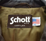 ショット SCHOTT LEATHER COVERALL レザー カバーオール ロング コート カーコート 40 ジャケット ブラウン 103MT-2552