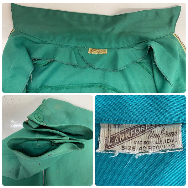 【曜日割引対象外】 ヴィンテージ vintage ~50's LANKFORD ギャバジャケ ジャケット グリーン 40サイズ 201MT-4723 VB