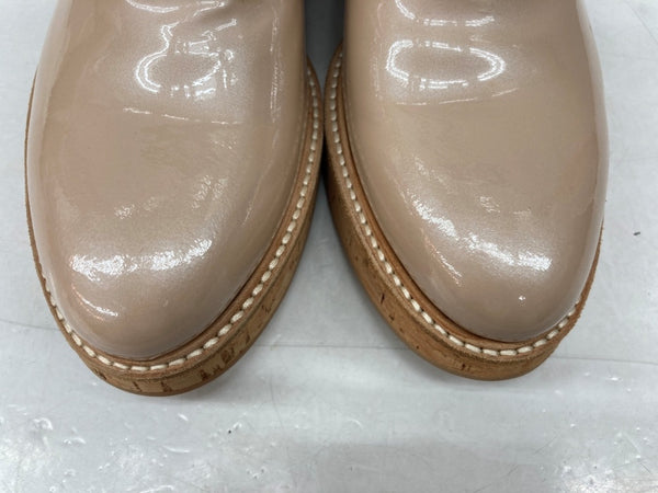 チャーチ Church's ウェッジソール レザー スリッポン 革靴 シューズ 王冠 CROWN ゴールド刺繍 イタリア製 PINK ピンク BEIGE レディース靴 ローファー ベージュ SIZE36 104S-824