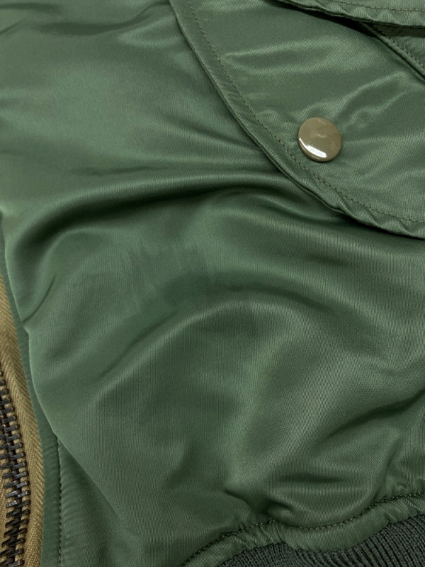 フィルザビル FILL THE BILL REVERSIBLE FLIGHT JACKET リバーシブル フライト ジャケット MA-1 ジップアップ アウター サイズ1 緑 301-202010 ジャケット 無地 グリーン Mサイズ 104MT-1860