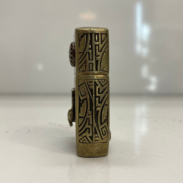 【曜日割引対象外】 【中古】グッドバイブレーション good vibrations 真鍮 シルバー925 ホースシュー オイルライター ZIPPO メンズジュエリー・アクセサリー その他 ゴールド 201goods-749 VB
