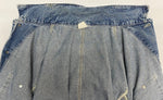 【曜日割引対象外】 リー Lee 90's DUNGAREES Cant Bustem デニムカバーオール USA製 ジャケット ブルー Lサイズ 201MT-3978 VB