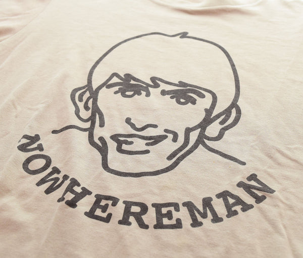 ナンバーナイン NUMBER (N)INE 02AW アーカイブ ジョージ期 NOWHERE MAN プリントTシャツ 4 Tシャツ ベージュ 103MT-2049