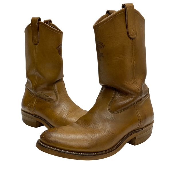 【曜日割引対象外】 チペワ CHIPPEWA ブーツ ウエスタンブーツ 26790 メンズ靴 ブーツ ペコスタイプ ブラウン 8 1/2Dサイズ 201-shoes1347 VB