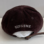 【中古】シュプリーム SUPREME コーデュロイ Sロゴ 6パネル Corduroy S Logo 6-Panel 帽子 メンズ帽子 キャップ ブラウン 201goods-567