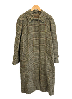 バーバリー Burberry Burberrys 丸善別注 グレンチェック ロングコート ジャケット グリーン 101LT-234