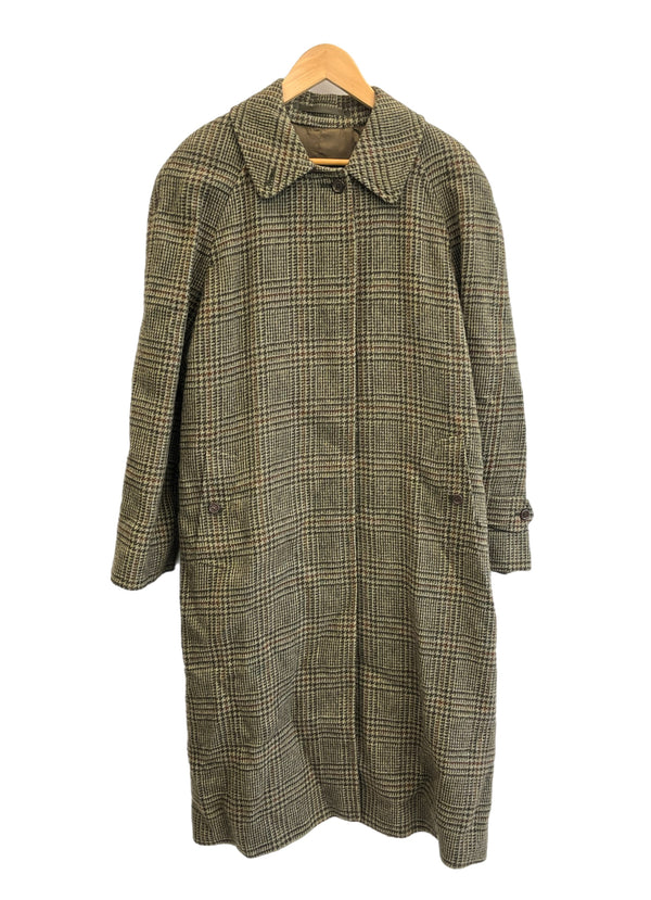 バーバリー Burberry Burberrys 丸善別注 グレンチェック ロングコート ジャケット グリーン 101LT-234