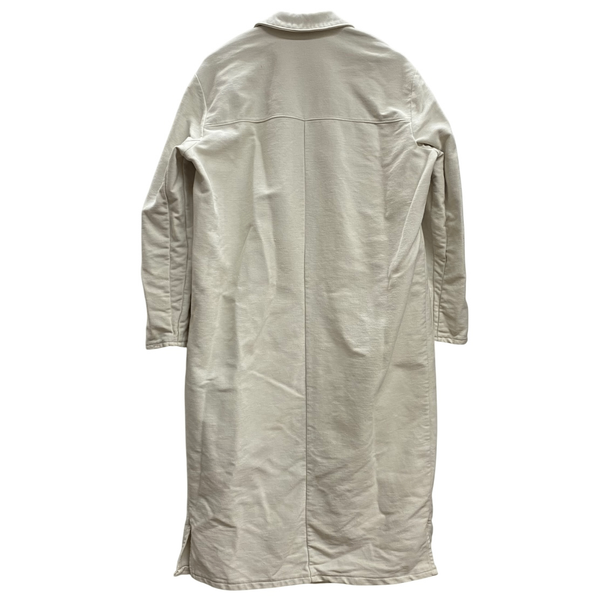 【曜日割引対象外】 ミリタリー MILITARY 西ドイツ ホワイトモールスキン ジャケット コート ホワイト 50サイズ 201MT-4609 VB