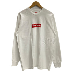 シュプリーム SUPREME 20AW ボックス ロゴ エルエス Tシャツ Box Logo L/S Tee "White" 半タグ付き ロンT ホワイト Mサイズ 201MT-3748