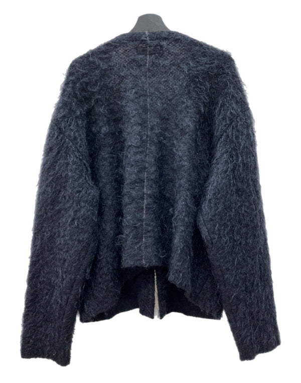 マイナス MINUS MOHAIR CARDIGAN モヘア カーディガン TIMELESS CUT OFF 1B ニット セーター 紺 カーディガン 無地 ネイビー ONE SIZEサイズ 104MT-2291