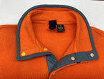 パタゴニア Patagonia 02年製 シンチラ スナップT フリース プルオーバー ハーフボタン リフレクター付 ロゴ刺繡 キッズ規格 ドミニカ共和国製 ORANGE 橙色 STYLE65569 ロゴ オレンジ KIDS XL(14) 104LT-260