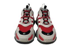 バレンシアガ BALENCIAGA × ADIDAS ORIGINALS アディダス TRIPLE S トリプル エス ダッド シューズ 灰 赤 712821 メンズ靴 スニーカー レッド 27.5cm 104S-711