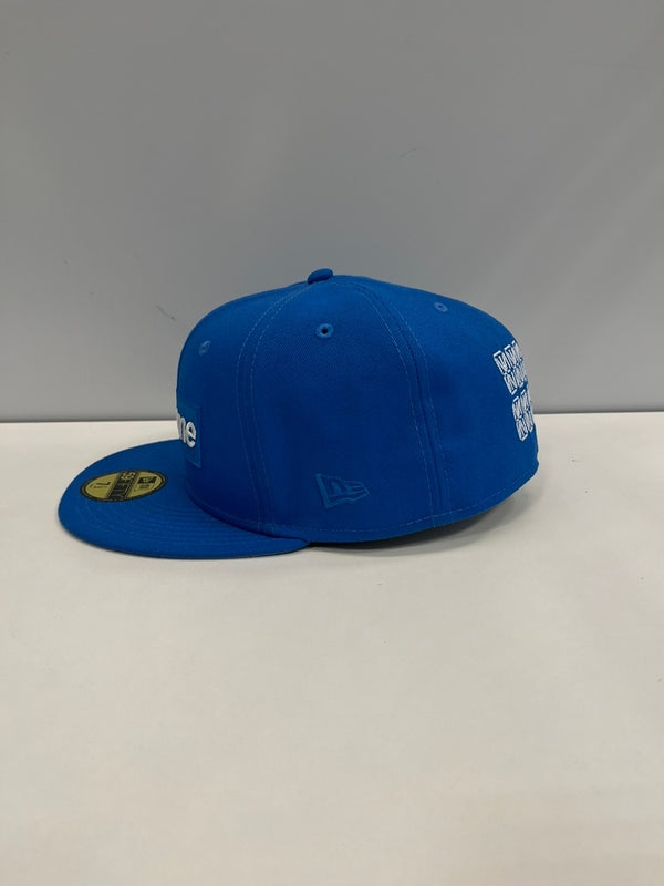 シュプリーム SUPREME Sharpie Box Logo New Era シャーピー ボックスロゴ ニューエラ 青 7 1/2 帽子 メンズ帽子 キャップ ブルー 101hat-153
