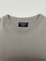 バレンシアガ BALENCIAGA BB CORP MEDIUM FIT T-SHIRT ミディアム フィット Tシャツ 胸ロゴ 半袖 カットソー 薄茶 612966 TJV87 Tシャツ 刺繍 ベージュ Mサイズ 104MT-1182