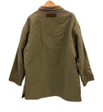 ウィリスアンドガイガー Willis & Geiger リバーシブル 裏チェック 襟レザー カバーオール ハンティング ジャケット カーキ Mサイズ 101MT-5082