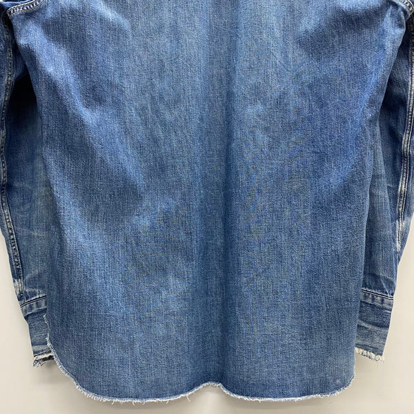 【曜日割引対象外】 リーバイス Levi's 90's 復刻 ショートホーン デニムウエスタンシャツ 長袖シャツ ブルー 201MT-4392 VB