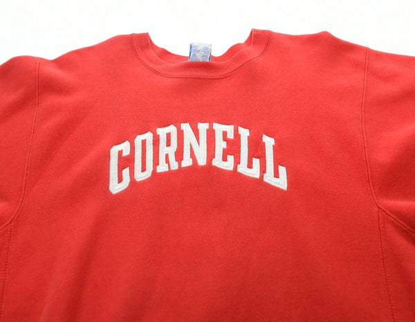 チャンピオン  Champion CORNELL 90’s 前期 USA REVERSE WEAVE リバースウィーブ 刺繍 スウェット 赤 スウェット プリント レッド Mサイズ 103MT-362