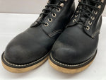 レッドウィング RED WING 6-inch CLASSIC ROUND TOE クラシック ラウンド スピードフック ワークブーツ アウトドア 8 1/2D 黒 8165 メンズ靴 ブーツ ワーク ブラック 26.5cm 104S-1071