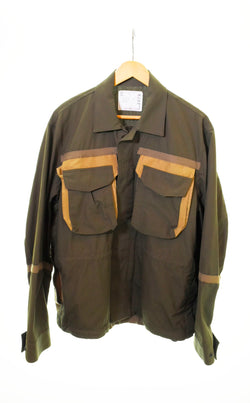 サカイ  sacai 22SS Cotton Weather Mix Blouson コットンウェザーミックスブルゾン カーキ 22-02679M 2 ジャケット カーキ 103MT-804