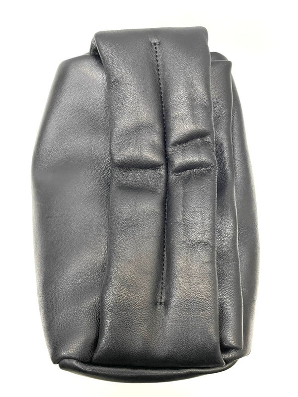 バケットバゲージ Bucket Baggage Puff Cube Medium シープレザー ハンドバッグ レディース ブラック 601bag-9