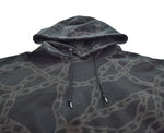 エクストララージ X-LARGE ×Crawling Death CHAIN HOODED SWEAT SHIRT チェーン フーディー 101241012020 パーカ ブラック LLサイズ 103MT-3417