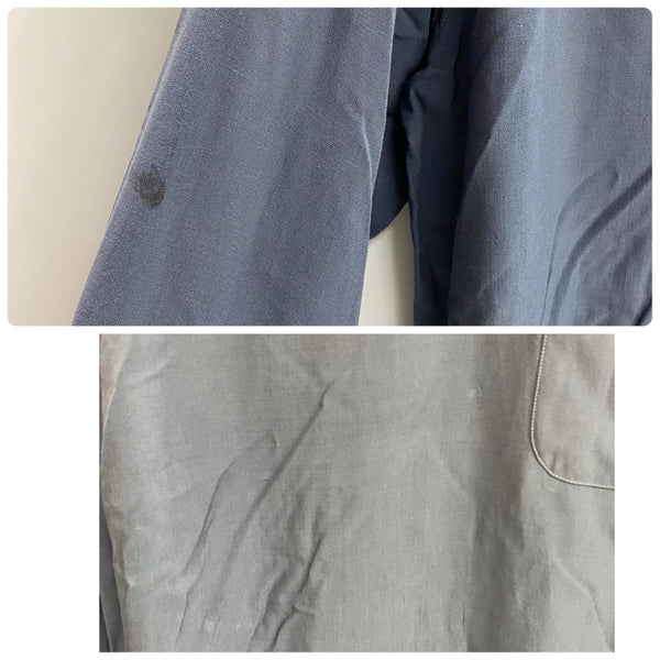 【曜日割引対象外】 ヴィンテージ vintage 50's Cassino ピーターパンシャツ 長袖シャツ ブルー Mサイズ 201MT-4642 VB