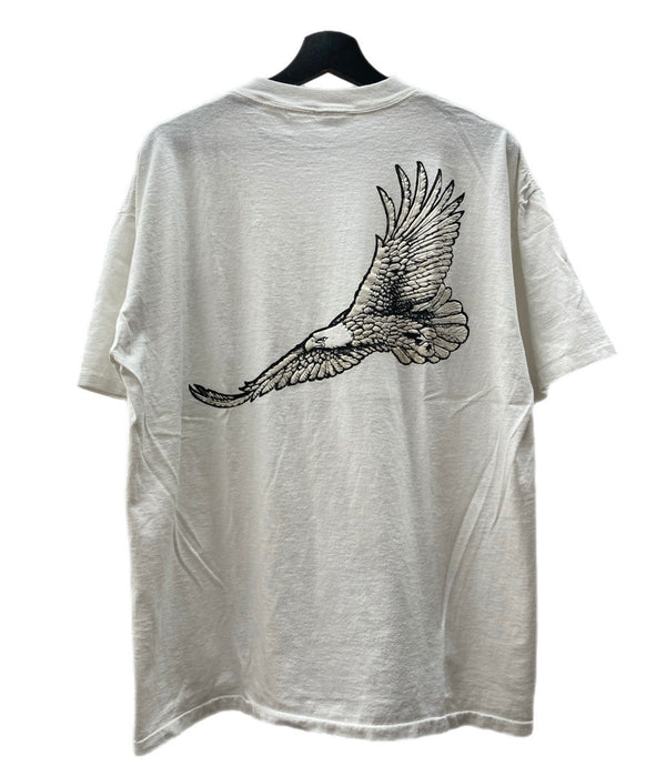 ヴィンテージ vintage 90s 90年代 Winston イーグル ポケットT ポケT バックプリント 企業T - Tシャツ プリント ホワイト 104MT-1542