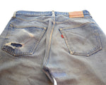 リーバイス Levi's 70's 501 66 Single 66前期 75年製 ボタン裏 6 VINTAGE ヴィンテージ スモールe リペア 均等V デニム ブルー W34L33 103MB-575