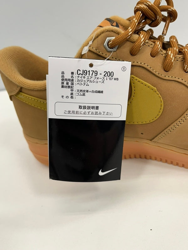 ナイキ NIKE NIKE AIR FORCE 1 07 WB FLAX/WHEAT-GUM ナイキ エアフォース ワン　ローフラックス/ウィート CJ9179-200 メンズ靴 スニーカー ブラウン 28cm 101sh-2052