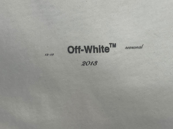 オフホワイト Off-White 胸ロゴ クルーネックカットソー OMAA027R20185017 Tシャツ ホワイト Mサイズ 101MT-2778