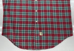 ダブルアールエル RRL 90s FLANNEL SHIRT フランネル シャツ ネルシャツ ボタン 三ツ星タグ Ralph Lauren 赤 長袖シャツ チェック レッド Sサイズ 104MT-2250
