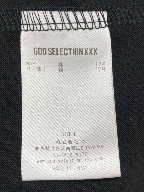 ゴッドセレクション GOD SELECTION XXX 24AW PRINT S/S TEE プリント Tシャツ 半袖 黒 Tシャツ プリント ブラック Lサイズ 104MT-1593
