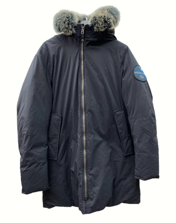 ポールワーズ POLEWARDS MANASLU ARCTIC PARKA マナスル アークティック パーカ アウター ジャケット アウトドア 紺 ジャケット ロゴ ネイビー Mサイズ 104MT-839