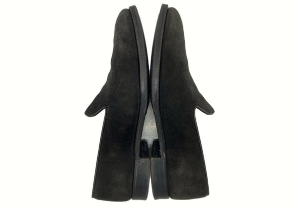 クロケットアンドジョーンズ CROCKETT&JONES KENSINGTON 3 ケンジントン スエード ローファー スリッポン シューズ 黒 26191 メンズ靴 ブーツ デザート ブラック サイズ 7Ｅ 104S-681