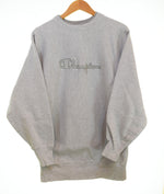 チャンピオン Champion 90年代 90s REVERSE WEAVE リバースウィーブ 刺繍 タグ made in USA 90's スクリプト ロゴ ダブルリブ XXL スウェット グレー 103MT-3268