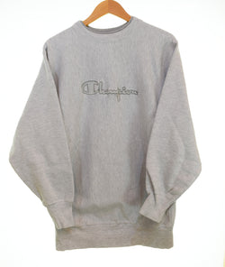 チャンピオン Champion 90年代 90s REVERSE WEAVE リバースウィーブ 刺繍 タグ made in USA 90's スクリプト ロゴ ダブルリブ XXL スウェット グレー 103MT-3268