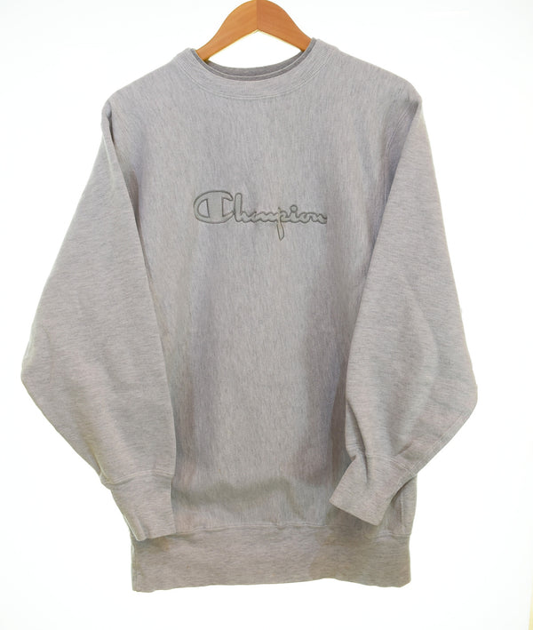 チャンピオン Champion 90年代 90s REVERSE WEAVE リバースウィーブ 刺繍 タグ made in USA 90's スクリプト ロゴ ダブルリブ XXL スウェット グレー 103MT-3268