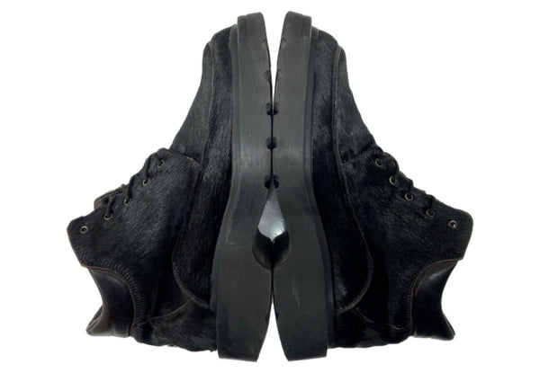 バッファロー Buffalo LACEUP BOOTS レースアップ ブーツ ハラコ 厚底 黒 5927 メンズ靴 ブーツ その他 ブラック サイズ 41 104S-1075