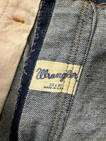 ラングラー Wrangler 60's～ 60年代～ BLUE BELL ブルーベル レザーパッチ ベル無し 11MWZ 13MWZ PRENTICE ZIPPER カムロック 両爪 デニム ショーツ made in USA アメリカ製 ハーフパンツ ブルー W33L31 101MB-682