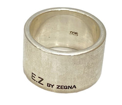 イージーバイゼニア EZbyZegna Ermenegildo Zegna 925 シルバーリング 平打ちリング 銀 メンズジュエリー・アクセサリー 指輪・リング シルバー 101goods-118