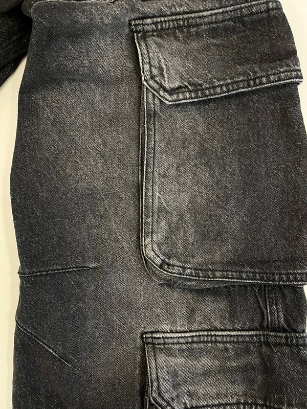 ディーゼル DIESEL D-SIRE-CARGO-S デニムカーゴパンツ 黒 A11871 デニム ブラック サイズ23 101MB-774