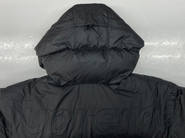 シュプリーム SUPREME 22AW × THE NORTH FACE ザ ノース フェイス 800-Fill Half Zip Hooded Pullover フィル ハーフ ジップ フーディー プルオーバー アウトドア 黒 ND52205I ジャケット ロゴ ブラック Mサイズ 104MT-1410