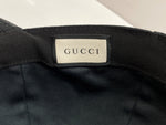 グッチ GUCCI GG LOGO BASEBALL CAP ロゴ ベースボール キャップ 刺繍 ハット 黒 帽子 メンズ帽子 キャップ ロゴ ブラック Mサイズ 104H-52