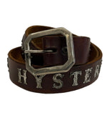 ヒステリックグラマー HYSTERIC GLAMOUR OLD STUD HANDMADE スタッズベルト ロゴ ベルト・サスペンダー メンズベルト ブラウン 101goods-169
