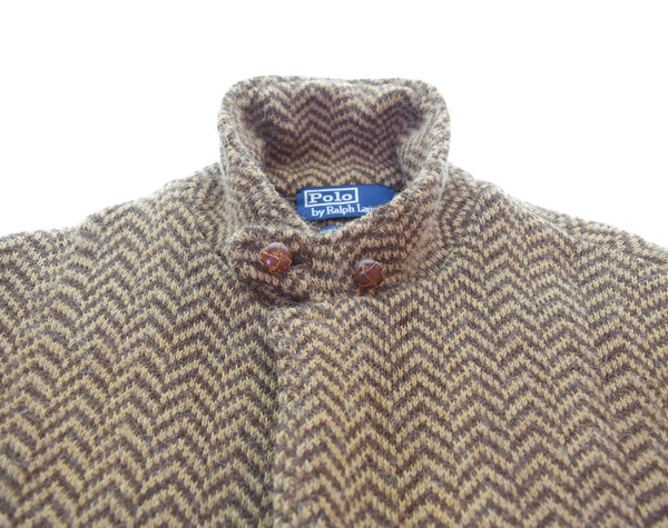 ラルフローレン RalphLauren ウールニットテーラードジャケット チンストラップ センターベント ジャケット マルチカラー Lサイズ 103MT-2851