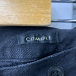 コモリ COMOLI 23AW デニムオーバーパンツ R01-03010 デニム ブラック サイズ2サイズ 201MB-1202