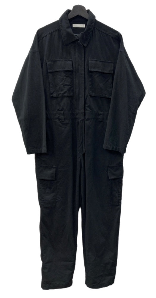 シールームリン Sea Room lynn 受注生産 over loose jumpsuit ジャンプスーツ オールインワン コットン 綿 デザイン カジュアル BLACK 黒 つなぎ・オーバーオール ブラック フリーサイズ 104LB-41