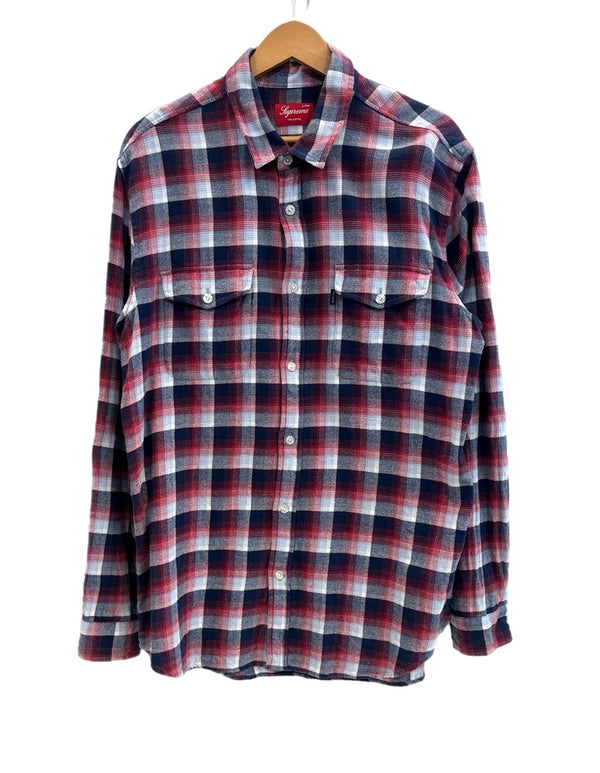 シュプリーム SUPREME チェックシャツ フランネルシャツ XL ジャケット レッド LLサイズ 101MT-4773