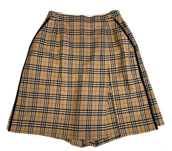 バーバリー Burberry GOLF ゴルフ キュロットスカート ショートパンツ バーバリーチェック  キュロット ベージュ サイズ9 101LB-30